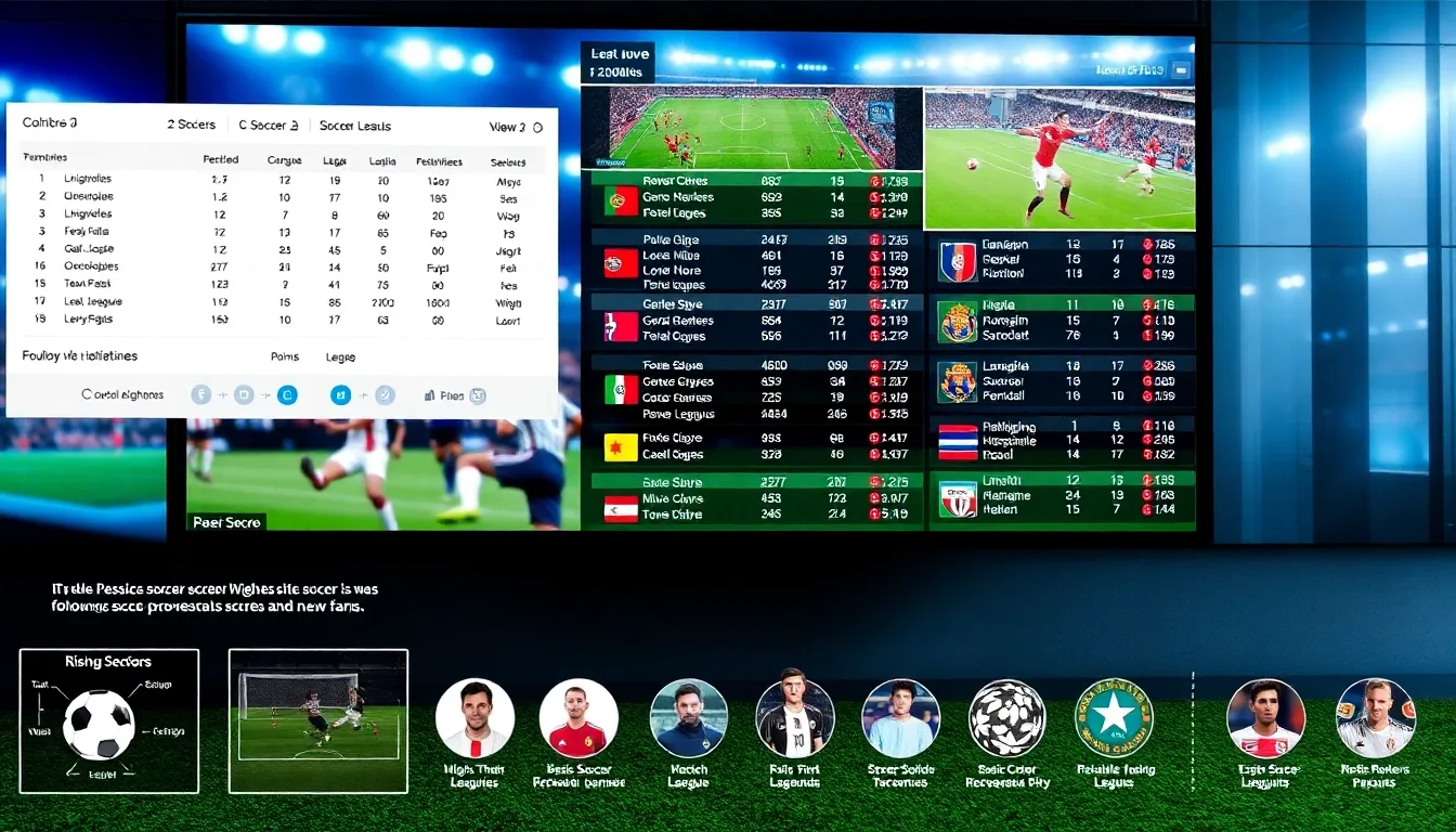 Découvrez les derniers scores et résultats du soccer en temps réel