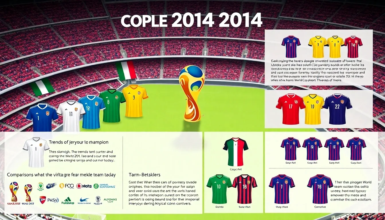 Découvrez les maillots de la Coupe du Monde 2014 : icônes et styles emblématiques